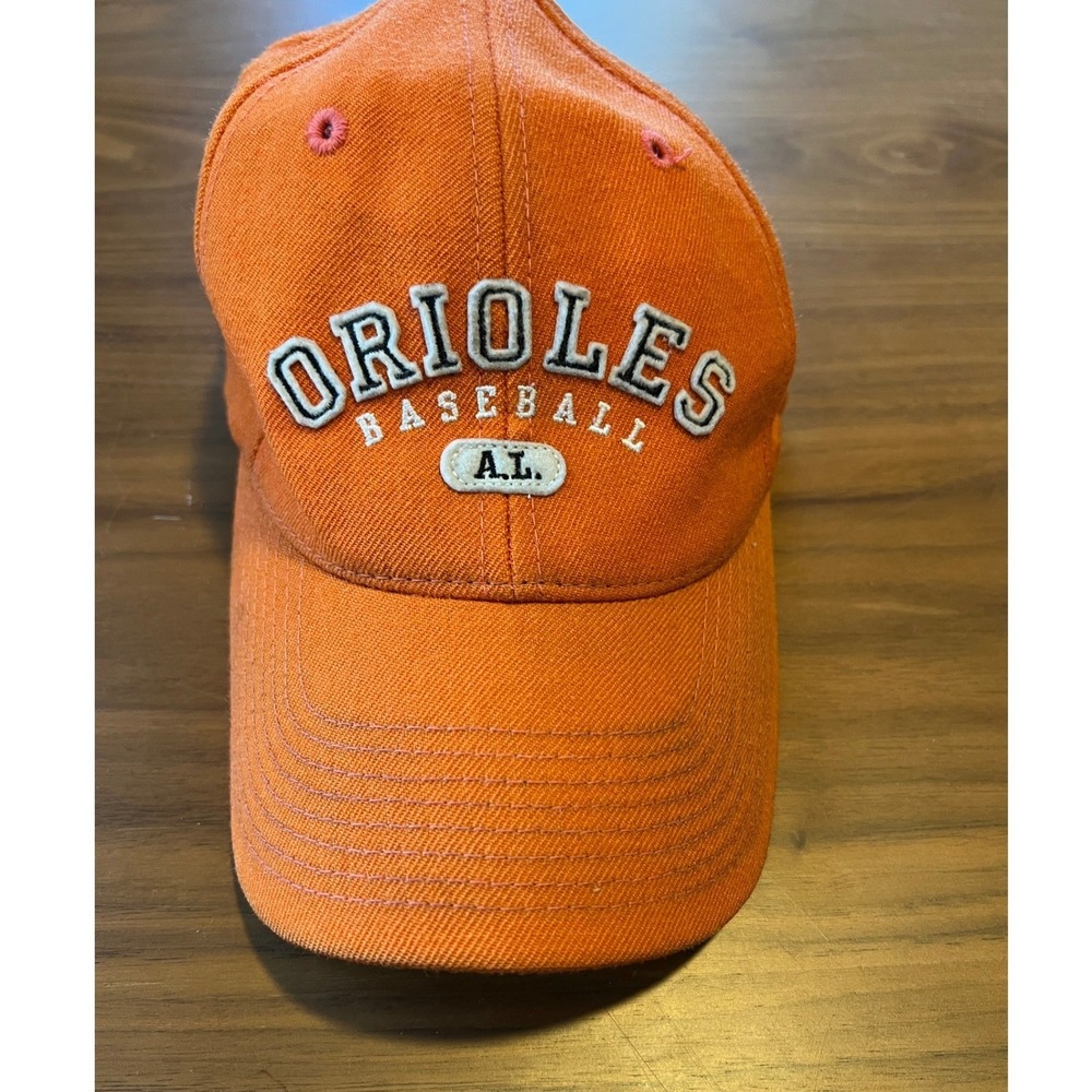 Vintage Nike Baltimore Orioles Baseball Hat Adjustable OSFA Orange Wool MLB Cap